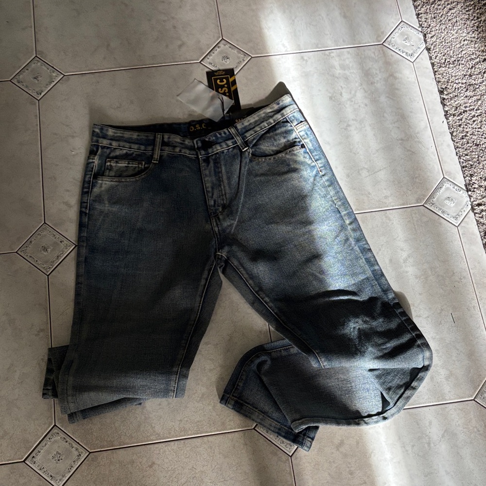 A&F Men's Slim Fit Denim Jeans - Classic Blue